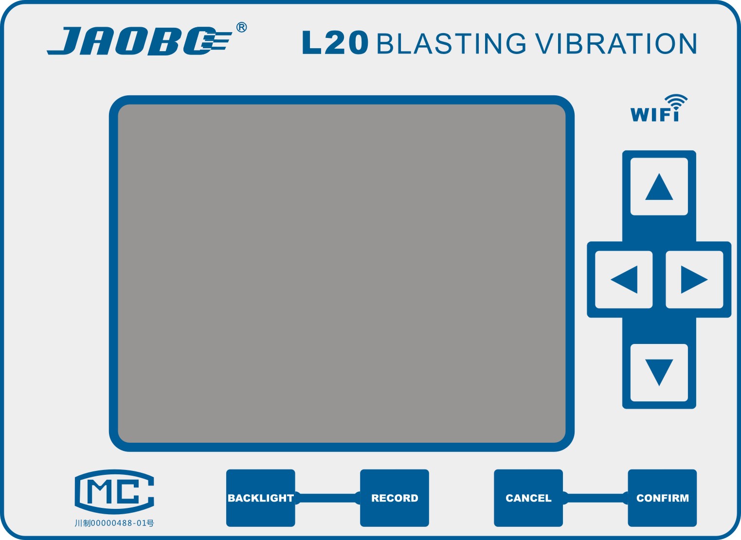 新版爆破测振仪L20英文版调试完毕