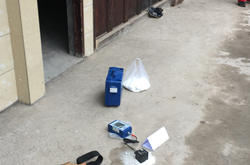 交博环境进行威信县高天乡气体勘探爆破施工振动检测